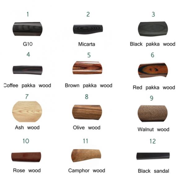 Basic Guide to Knife Handle Material Types!!salesprice