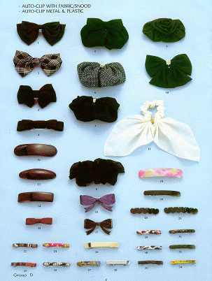 Auto-Clip With Fabric, Snood, Auto-Clip Metal & Plastic