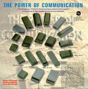 Battery Pack for Cellular Phone, Camcorder & Cordless Phone