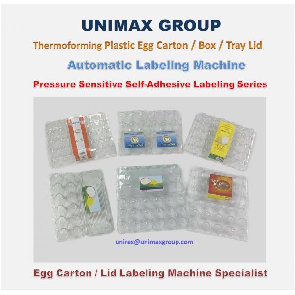 Plastic/PET Thermoforming Egg Carton/Box/Tray Lid Labeling Machine Series!!salesprice