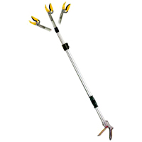 Telescopic Length Long Reach Pruner with Adjustable Angle Head