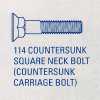 114 Countersunk Square Neck Bolt ( Countersunk Carriage Bolt ) - P22